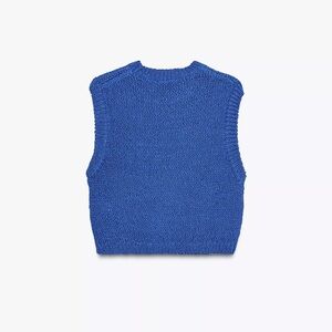 Zara Blue knit vest